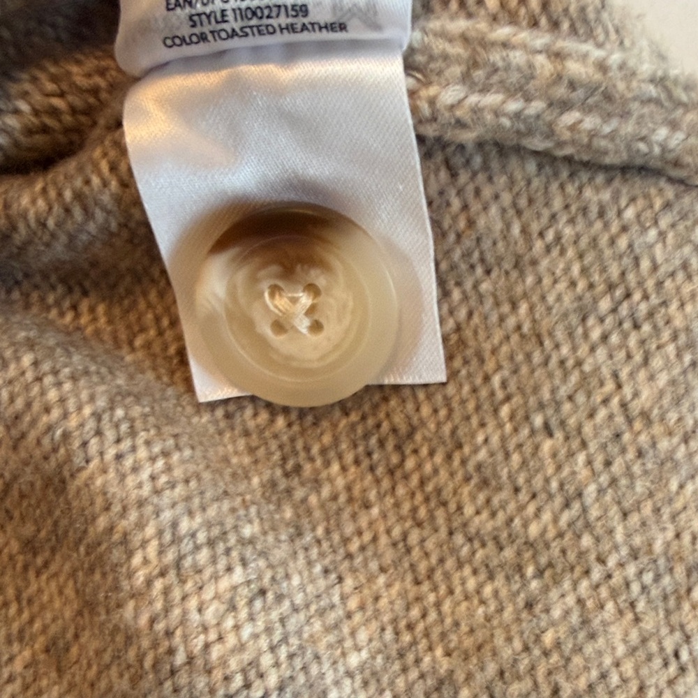 Member’s Mark Soft Knit V-Neck Cardigan – Neutral Heather Beige – XS - Picture 13 of 14